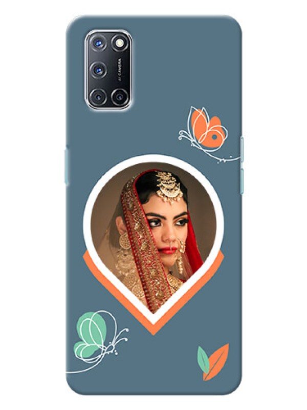 Custom Oppo A52 Custom Mobile Case with Droplet Butterflies Design