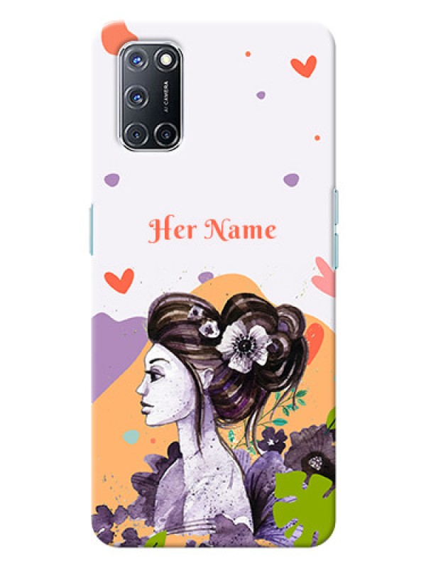 Custom Oppo A52 Custom Mobile Case with Woman And Nature Design