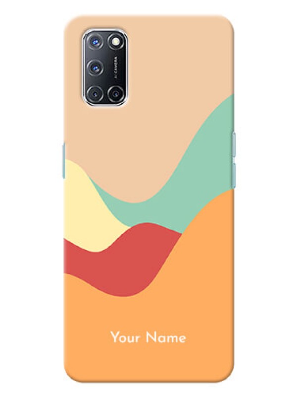 Custom Oppo A52 Custom Mobile Case with Ocean Waves Multi-colour Design