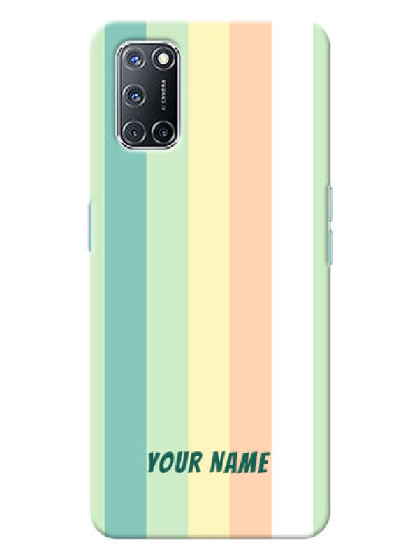 Custom Oppo A52 Back Covers: Multi-colour Stripes Design