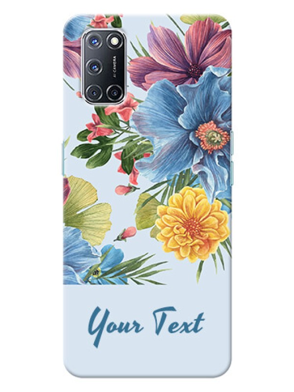 Custom Oppo A52 Custom Phone Cases: Stunning Watercolored Flowers Painting Design