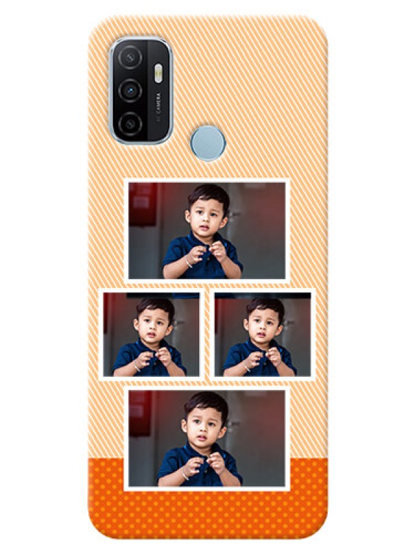 Custom Oppo A53 Mobile Back Covers: Bulk Photos Upload Design