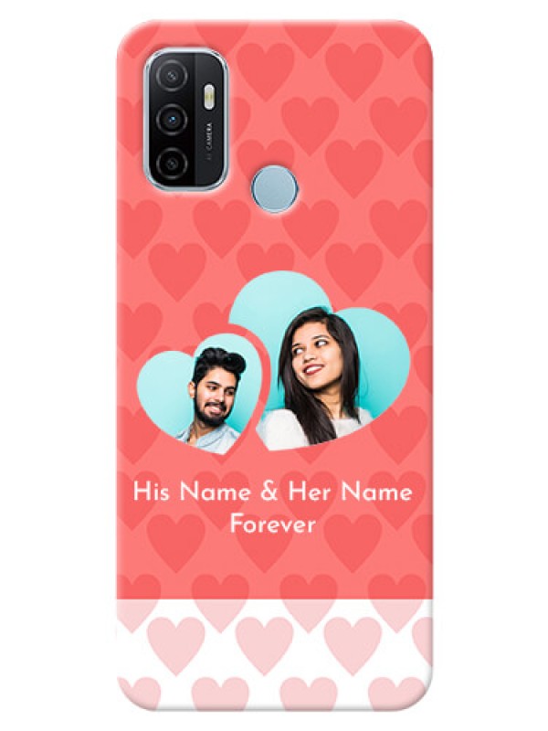 Custom Oppo A53 personalized phone covers: Couple Pic Upload Design