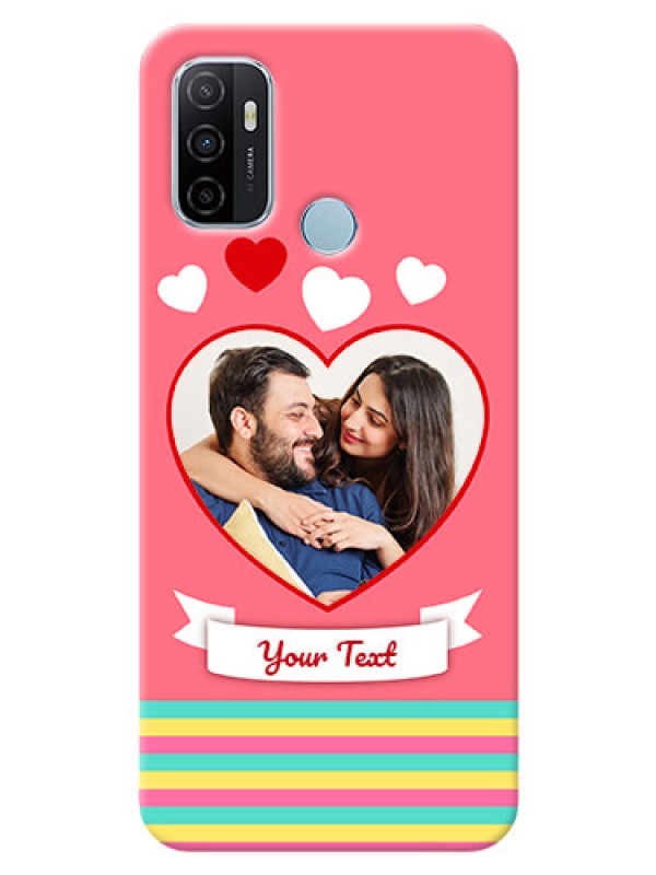 Custom Oppo A53 Personalised mobile covers: Love Doodle Design