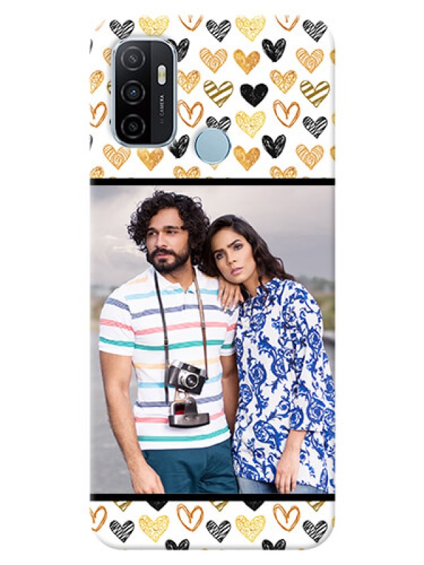 Custom Oppo A53 Personalized Mobile Cases: Love Symbol Design