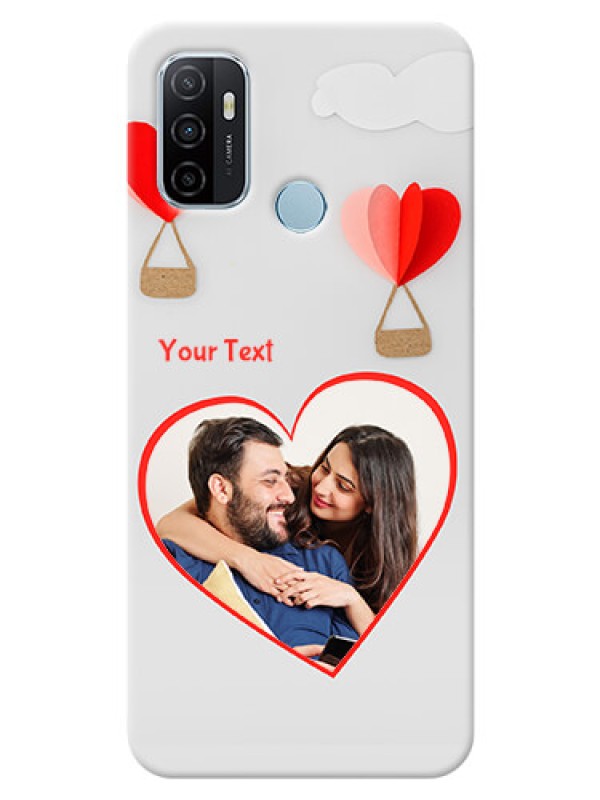 Custom Oppo A53 Phone Covers: Parachute Love Design
