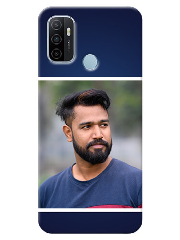 Custom Oppo A53 Mobile Cases: Simple Royal Blue Design