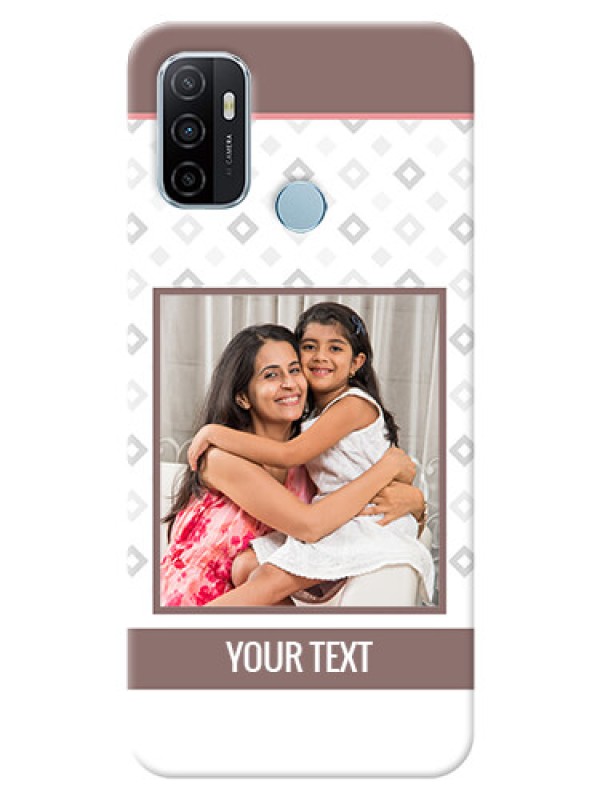 Custom Oppo A53 custom back covers: Simple Diamond Design