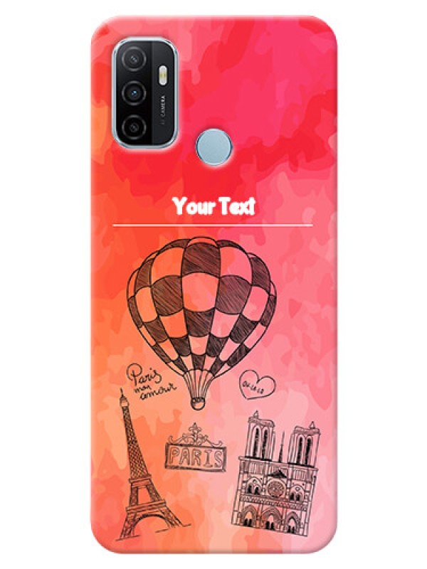 Custom Oppo A53 Personalized Mobile Covers: Paris Theme Design