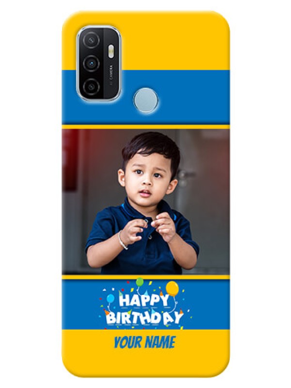 Custom Oppo A53 Mobile Back Covers Online: Birthday Wishes Design