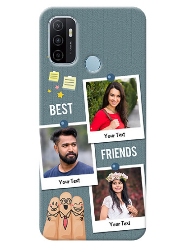 Custom Oppo A53 Mobile Cases: Sticky Frames and Friendship Design