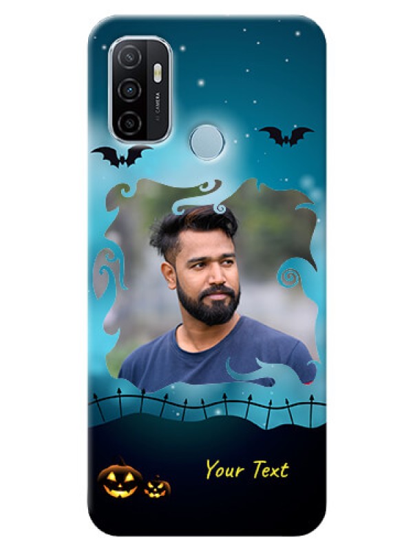 Custom Oppo A53 Personalised Phone Cases: Halloween frame design