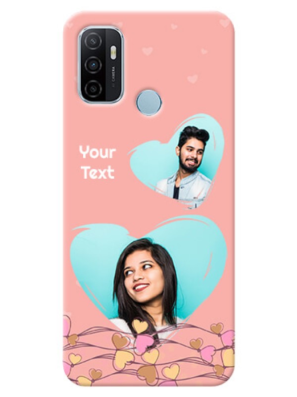 Custom Oppo A53 customized phone cases: Love Doodle Design