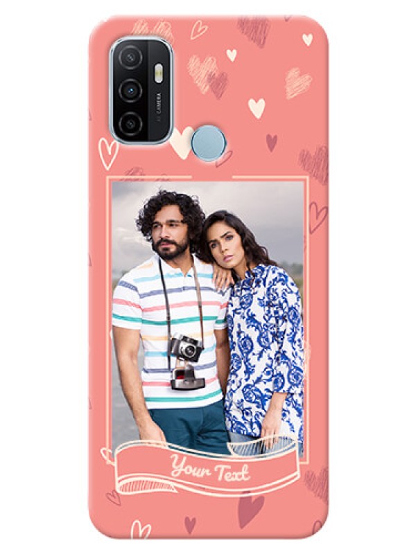 Custom Oppo A53 custom mobile phone cases: love doodle art Design