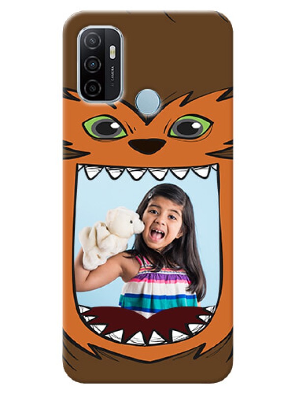 Custom Oppo A53 Phone Covers: Owl Monster Back Case Design