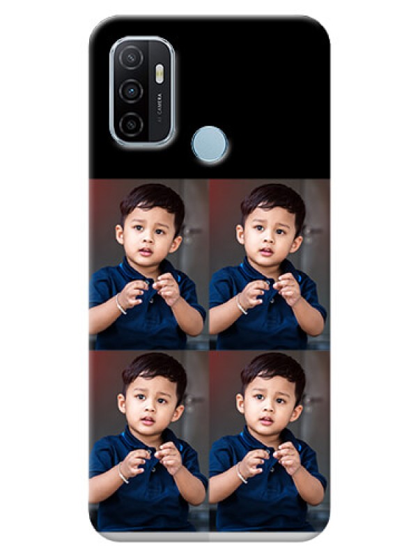 Custom Oppo A53 4 Image Holder on Mobile Cover