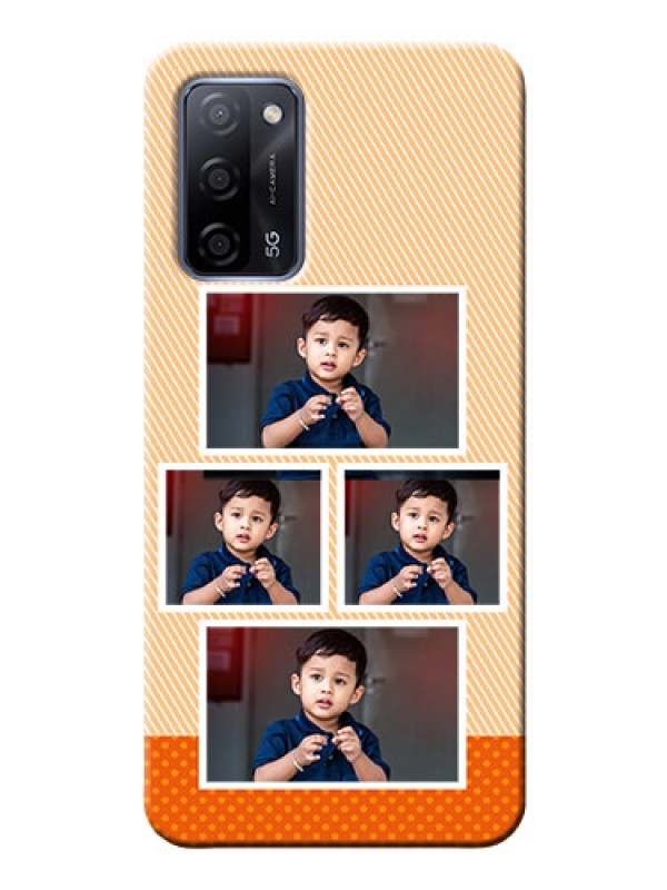 Custom Oppo A53s 5G Mobile Back Covers: Bulk Photos Upload Design