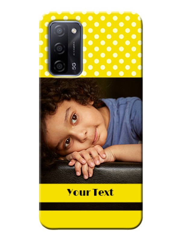 Custom Oppo A53s 5G Custom Mobile Covers: Bright Yellow Case Design