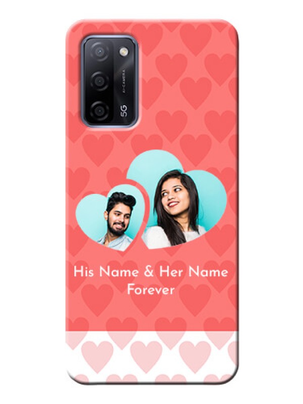 Custom Oppo A53s 5G personalized phone covers: Couple Pic Upload Design