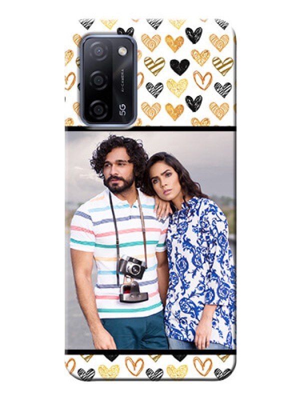 Custom Oppo A53s 5G Personalized Mobile Cases: Love Symbol Design