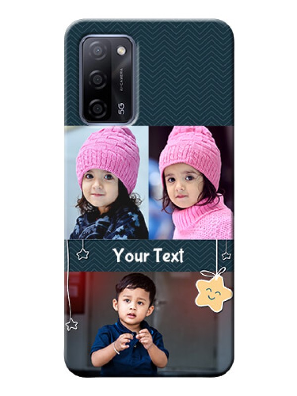 Custom Oppo A53s 5G Mobile Back Covers Online: Hanging Stars Design