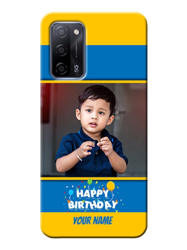 Custom Oppo A53s 5G Mobile Back Covers Online: Birthday Wishes Design