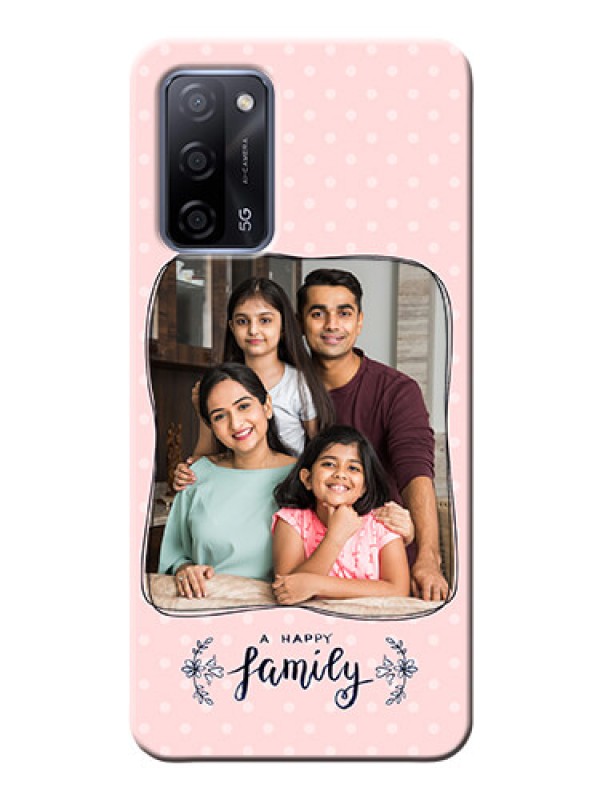 Custom Oppo A53s 5G Personalized Phone Cases: Family with Dots Design