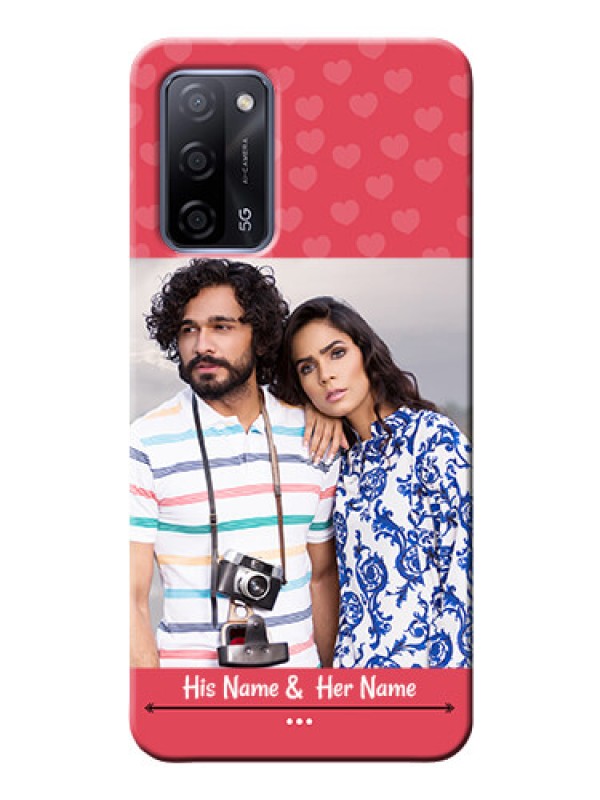 Custom Oppo A53s 5G Mobile Cases: Simple Love Design