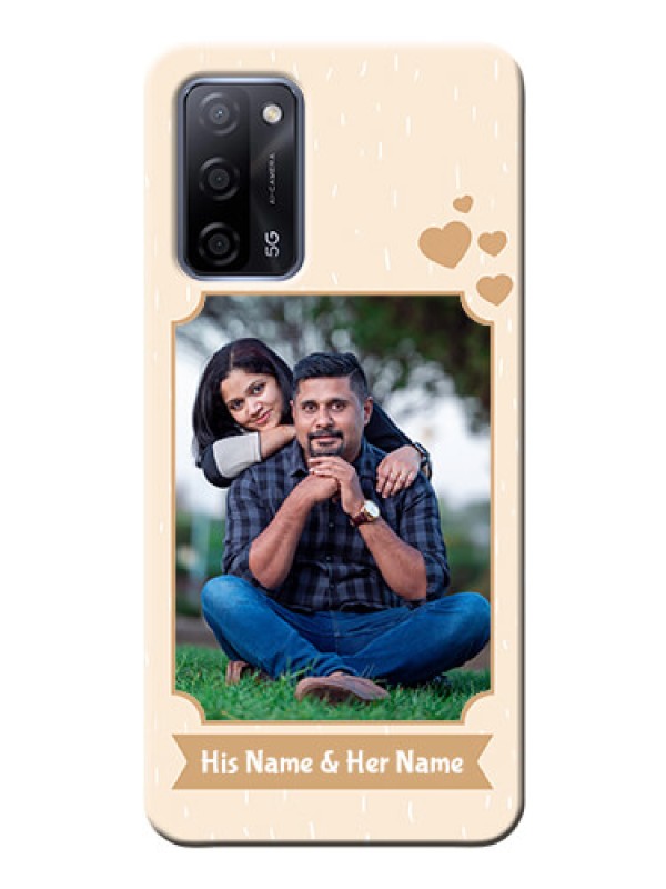 Custom Oppo A53s 5G mobile phone cases with confetti love design 