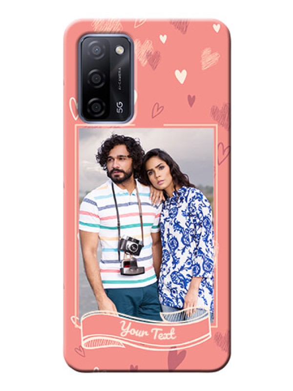 Custom Oppo A53s 5G custom mobile phone cases: love doodle art Design