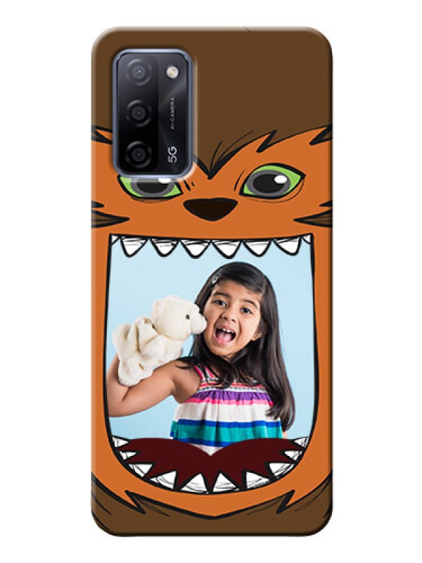 Custom Oppo A53s 5G Phone Covers: Owl Monster Back Case Design