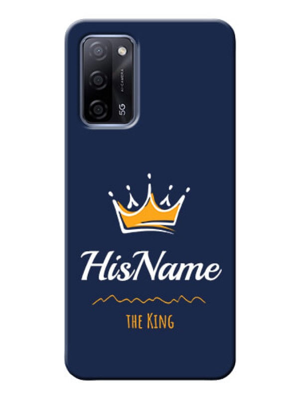 Custom Oppo A53s 5G King Phone Case with Name
