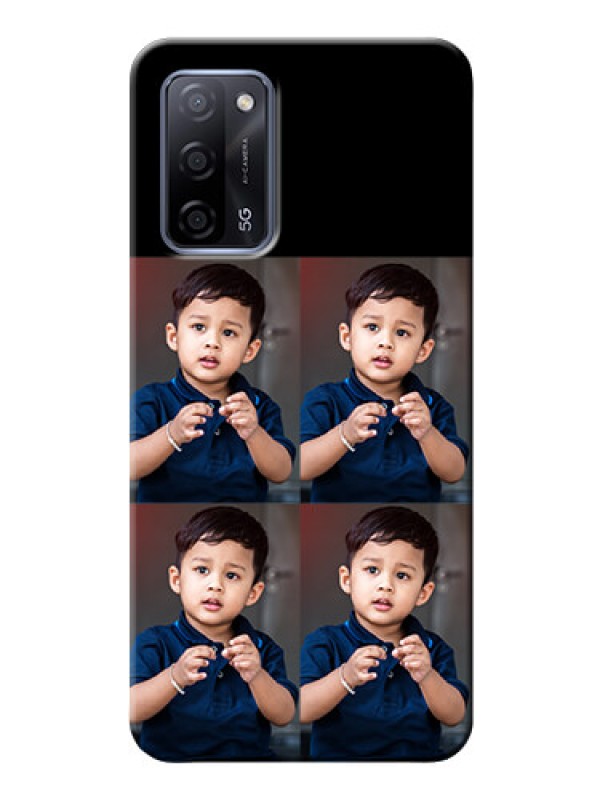 Custom Oppo A53s 5G 4 Image Holder on Mobile Cover