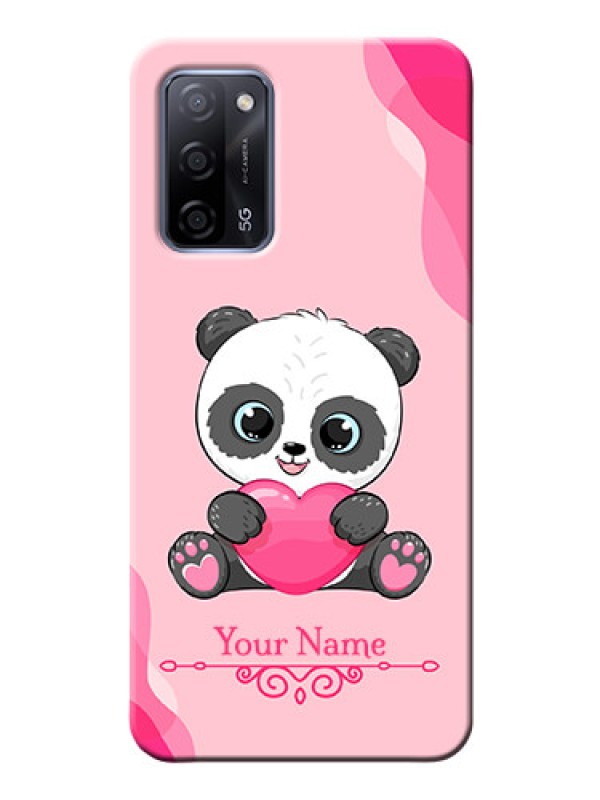 Custom Oppo A53S 5G Mobile Back Covers: Cute Panda Design