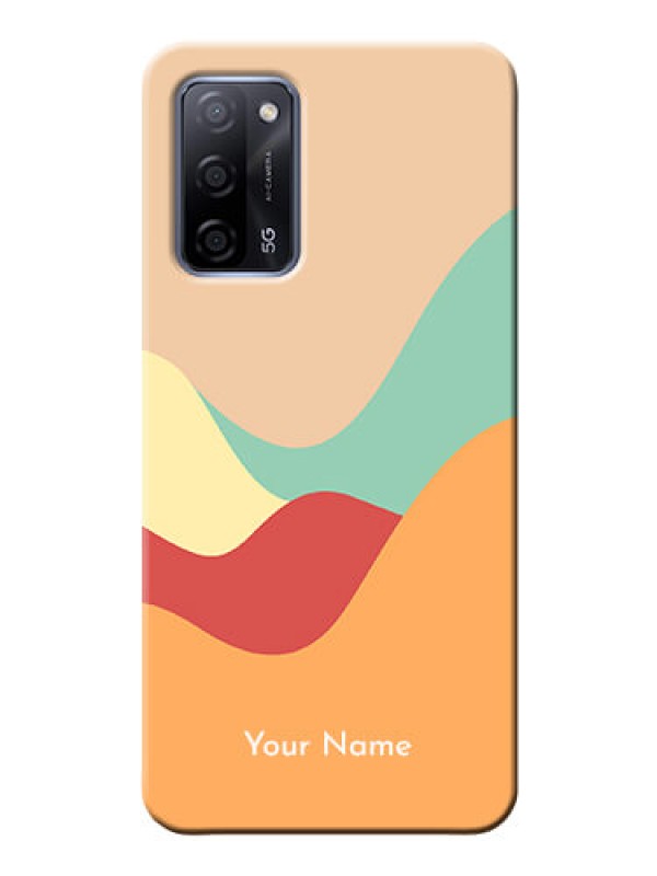 Custom Oppo A53S 5G Custom Mobile Case with Ocean Waves Multi-colour Design
