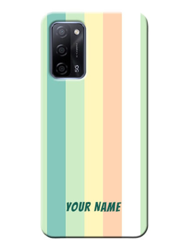 Custom Oppo A53S 5G Back Covers: Multi-colour Stripes Design