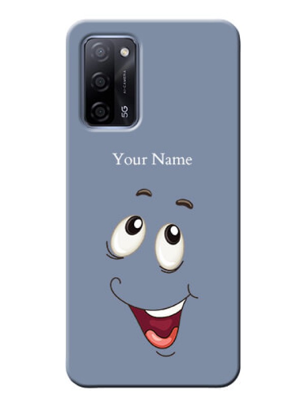 Custom Oppo A53S 5G Phone Back Covers: Laughing Cartoon Face Design