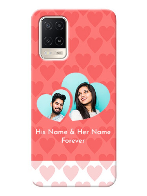 Custom Oppo A54 personalized phone covers: Couple Pic Upload Design