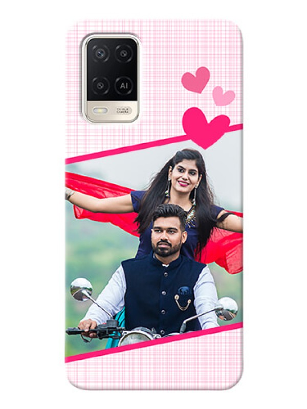 Custom Oppo A54 Personalised Phone Cases: Love Shape Heart Design