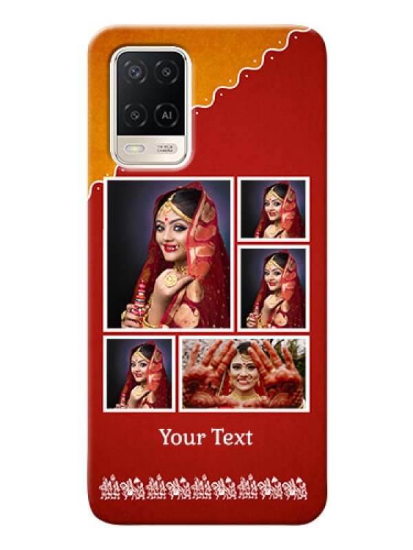 Custom Oppo A54 customized phone cases: Wedding Pic Upload Design