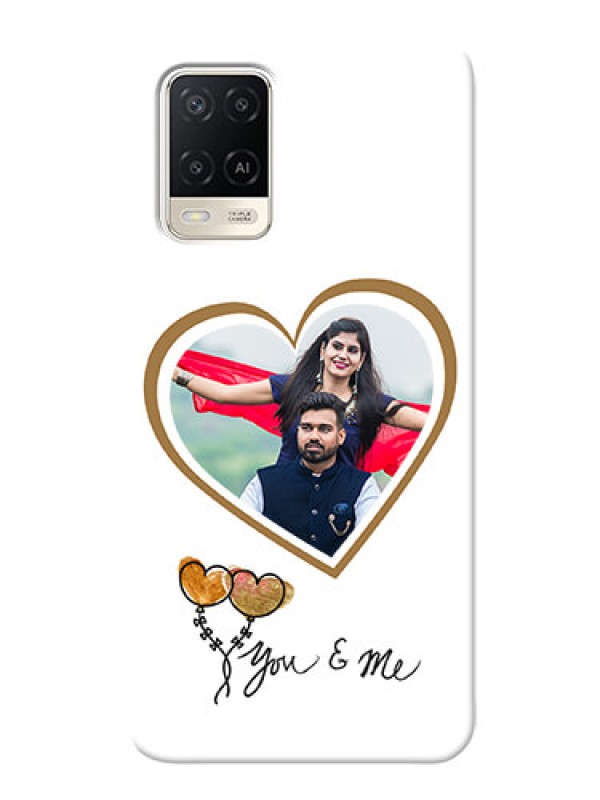 Custom Oppo A54 customized phone cases: You & Me Design