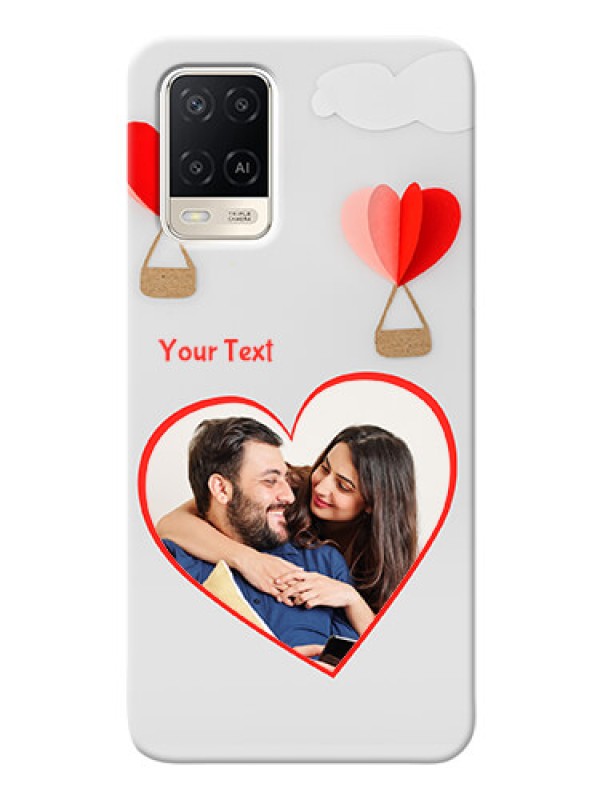 Custom Oppo A54 Phone Covers: Parachute Love Design