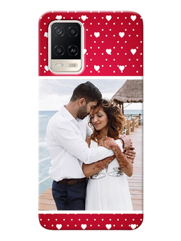 Custom Oppo A54 custom back covers: Hearts Mobile Case Design