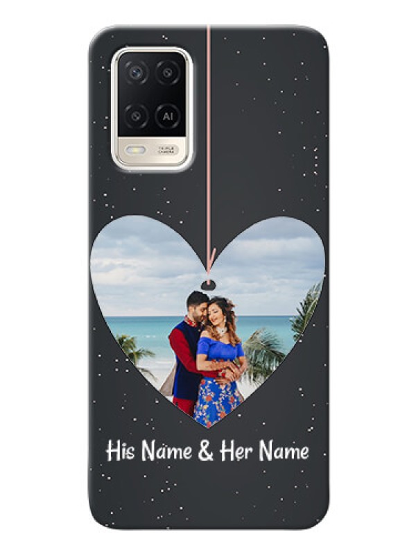 Custom Oppo A54 custom phone cases: Hanging Heart Design