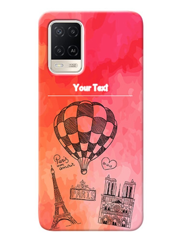 Custom Oppo A54 Personalized Mobile Covers: Paris Theme Design