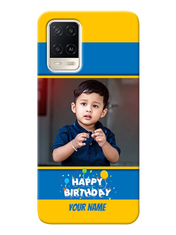 Custom Oppo A54 Mobile Back Covers Online: Birthday Wishes Design