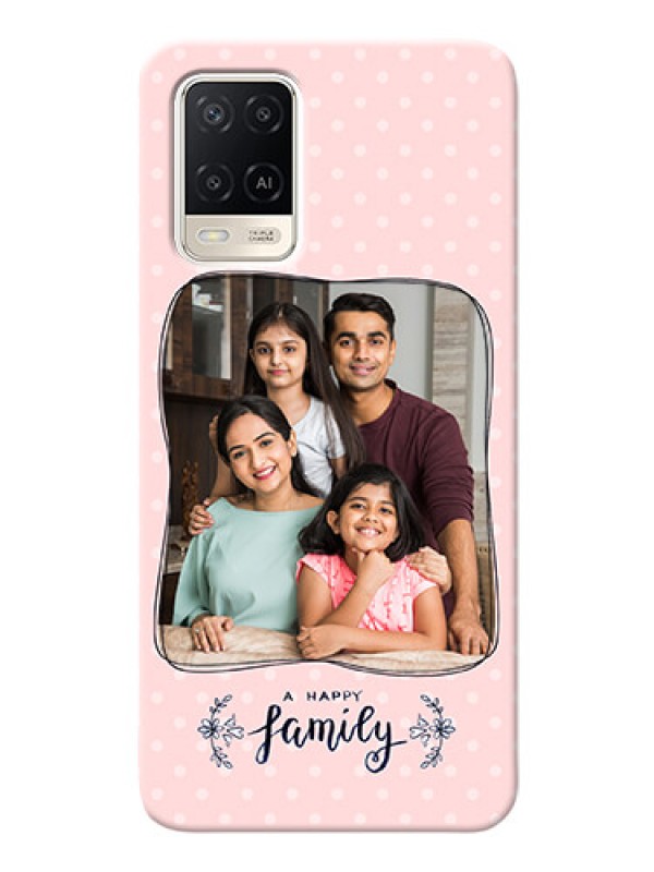 Custom Oppo A54 Personalized Phone Cases: Family with Dots Design