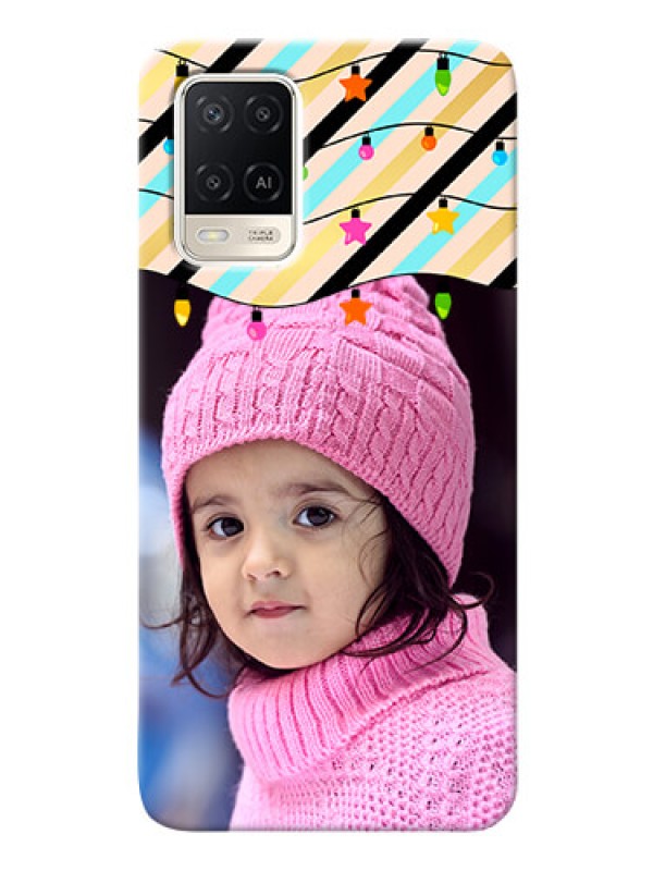 Custom Oppo A54 Personalized Mobile Covers: Lights Hanging Design