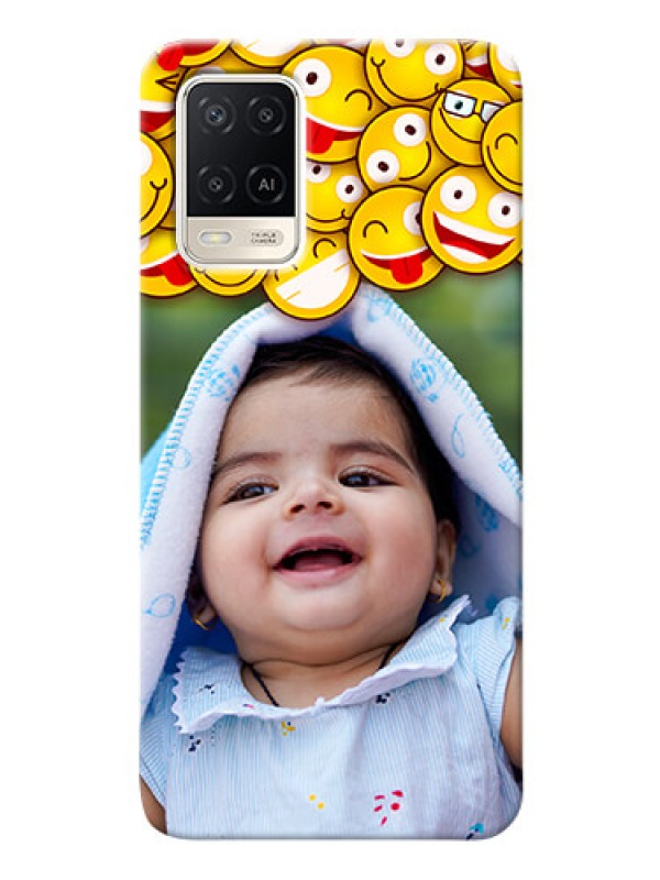 Custom Oppo A54 Custom Phone Cases with Smiley Emoji Design