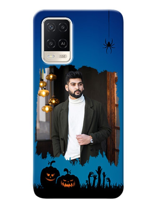 Custom Oppo A54 mobile cases online with pro Halloween design 
